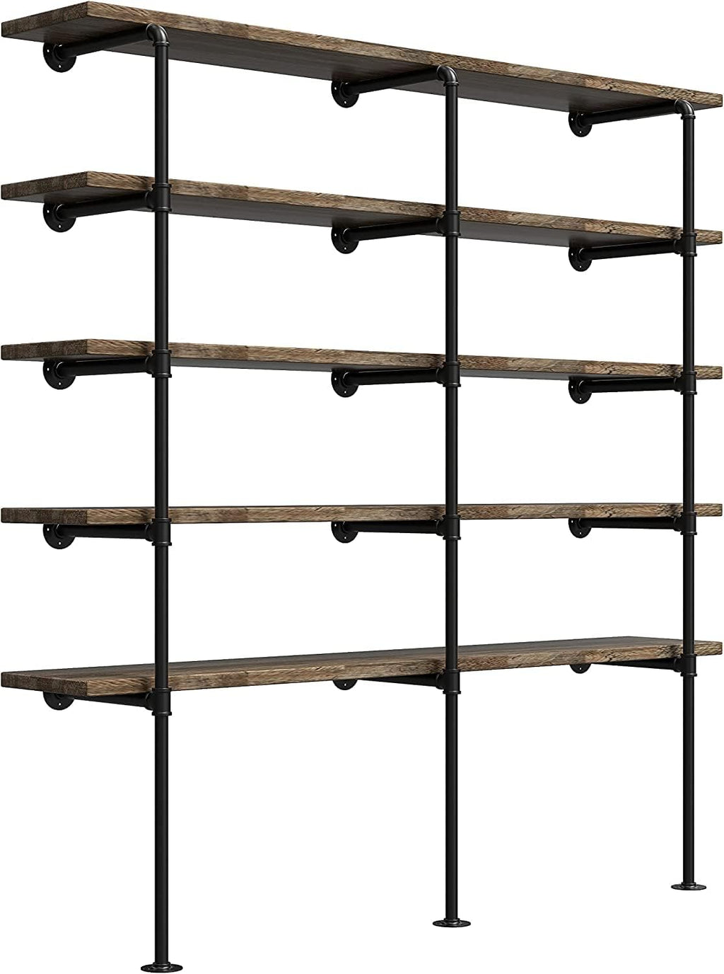 industrial retro wall mount iron pipe shelf,diy open, main product view