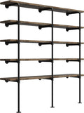 industrial retro wall mount iron pipe shelf,diy open, main product view