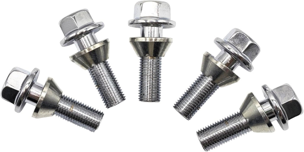 M14x1.5 Wheel Lug Bolts Nuts Hub for Volvo S60 2011-2018 5pcs | 31423735, for Volvo S60 2019-2020 for Volvo S80 2015-2016 for Volvo S90 2017-2020