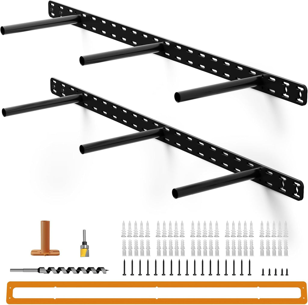 floating shelf hardware heavy duty hidden shelf brackets, main product view