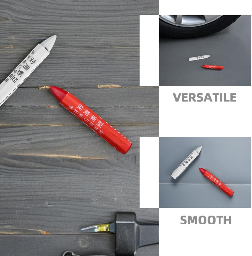 HOMSFOU 20pcs Tire Tracing Pens for Vehicle Maintenance and Repair Waterproof Wax Marking Pens for Tires Versatile Use and Easy to Use