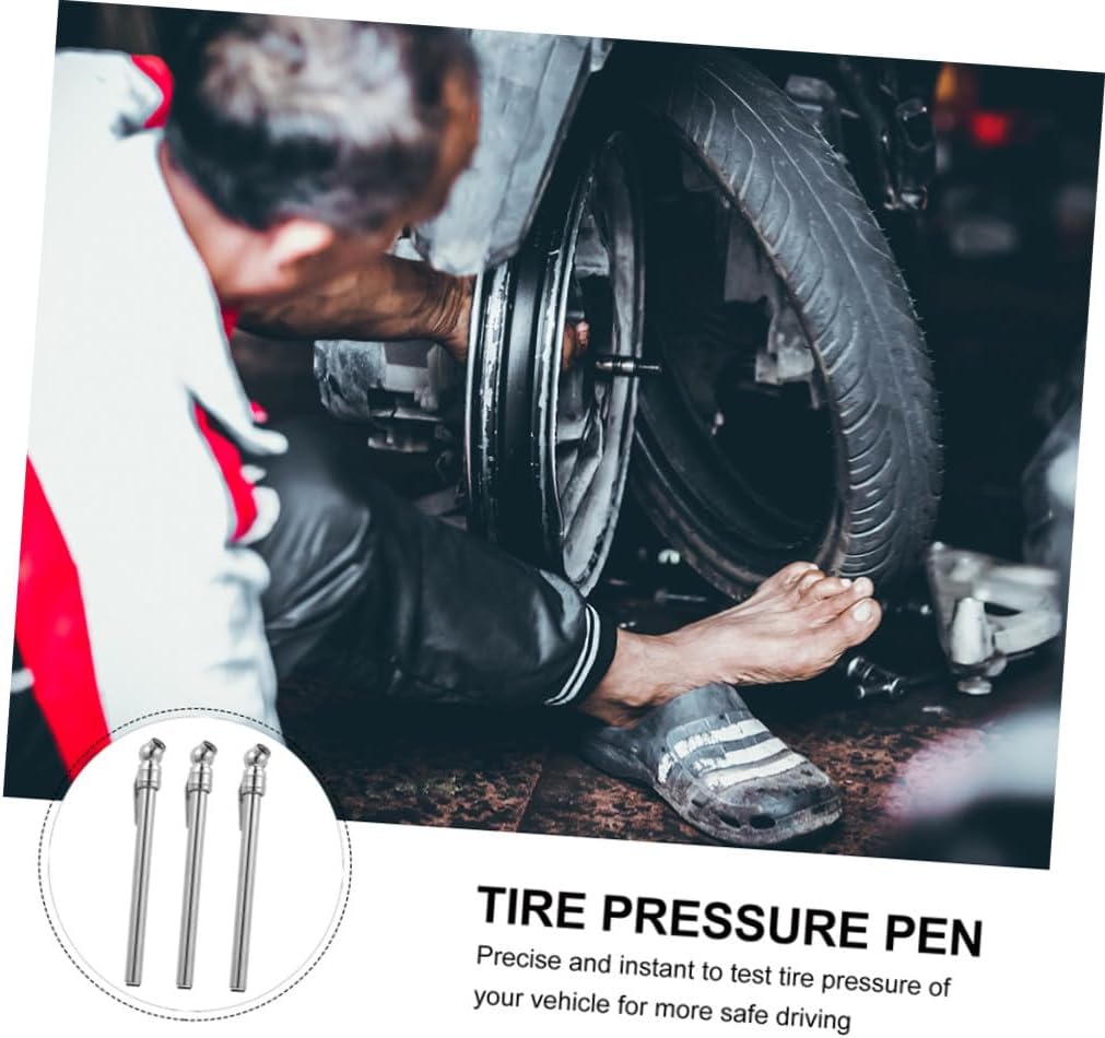 5Pcs Car Tire Pressure Gauge Pen Accurate Tire Pressure Checker Portable Auto Tire Repair Tool for Safe Driving Compact and Lightweight Design