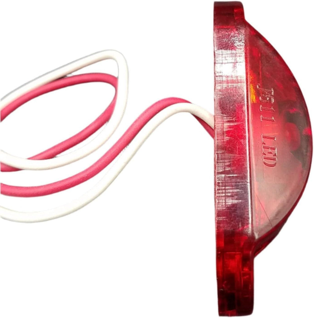 Oval P2 Rated 1-LED Surface Mount, RED Lens, 2-Wire LED Trailer marker light