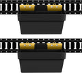 Onesnt 2 Pack E-Track Basket Storage Bin| E Track Box for Tool Organizer - E-Track Accessories for Enclosed Trailer, Workshop, & Garage -Storage e Track Organizer