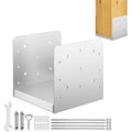 8"x8" adjustable post base, 1pcs stainless steel post, main product view