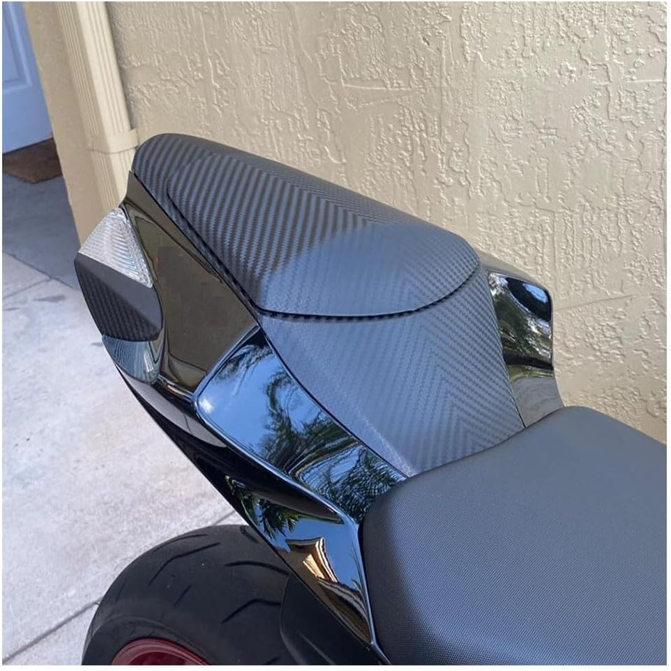 AISKA ABS Plastic Rear Seat Cowl for Suzuki GSXR600 GSXR750 2011-2024 | Matte Black Carbon Fiber Look, Non-Carbon ABS Construction, Solo Tail Fairing Cowling, Direct Bolt-On, Scratch Resistant