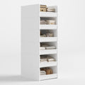 foucssomei closet storage organizer with wood frame &, main product view