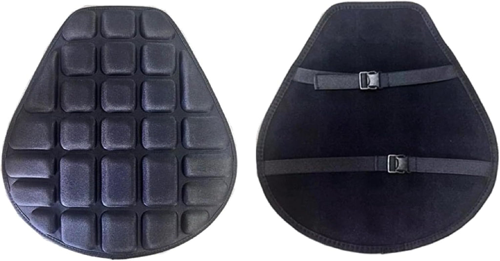 Universal Motorcycle Seat Cushion - 3D Shock-Absorbing Spandex Padded Seat Cover Protector - Black