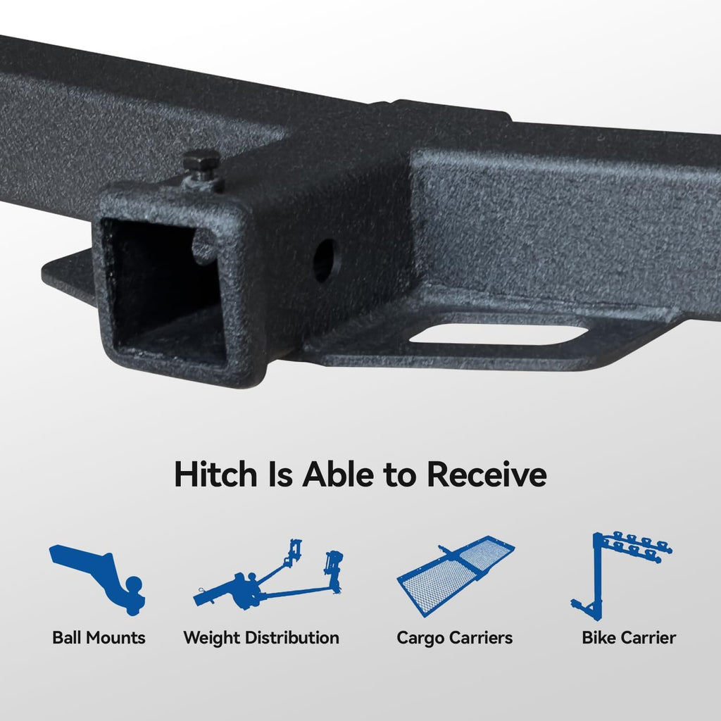 Class 3 Trailer Hitch Black Compatible with 2017-2025 CR-V 2” Hitch Receiver (Except EXL)