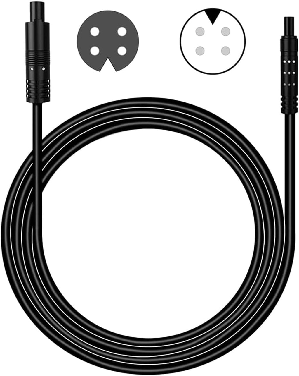 4 PCS Rock Light Extension Wire,4 Pin LED Extension Cable,Neon Accent Kits RGB LED Light Extension Cable for Trucks Motorcycle Car ATV Strip Rock Lights (4 PCS 78 Inch)