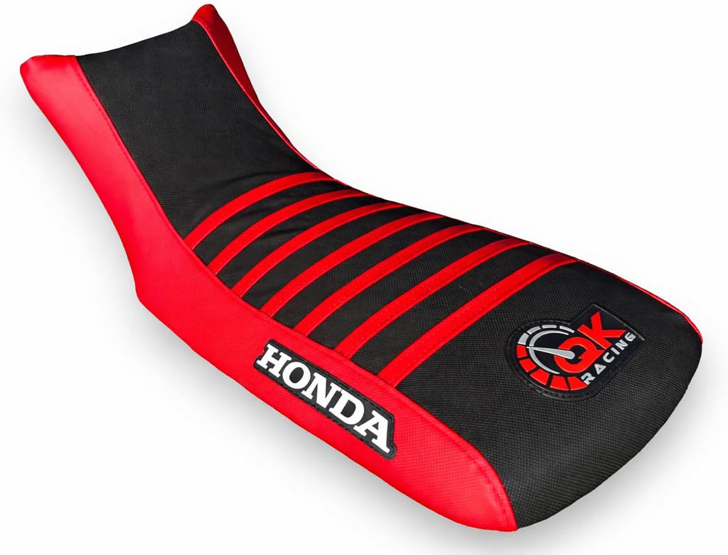 Seat Cover - Compatible Fit for 1993-2006 TRX 300 EX Sportrax 300 TRX300EX 2x4, Durable Material | Multi-Grip Design for Improved Traction Red Ribs S17