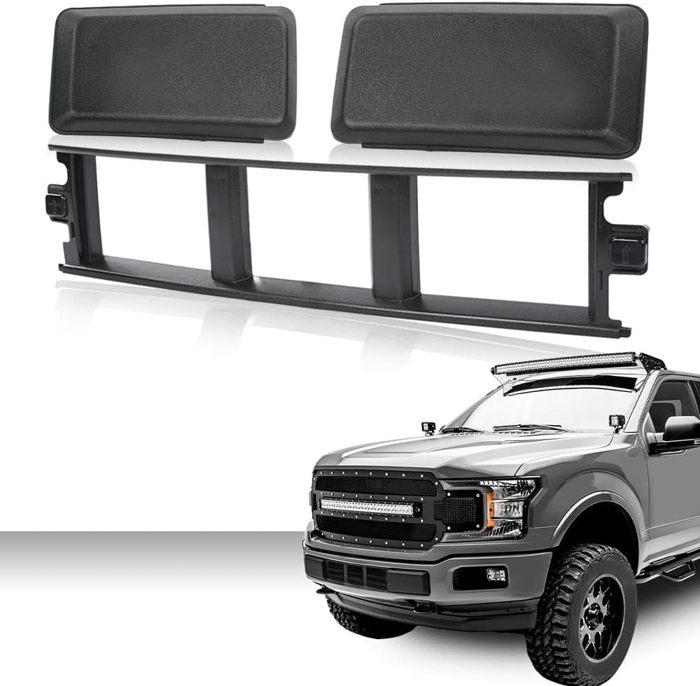 G-PLUS Front Bumper Lower Grille Panel Cover & Bumper Pads Fit F150 18-20 | JL3Z17B968BB Black ABS Plastic
