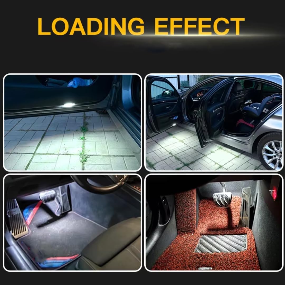 Car Trunk Light for BMW X1 E84 X3 E83 F25 X4 F26 X5 E70 F15 F85 X6 E71 E72 F16 F86, 2PCS Door Courtesy Interior Footwell Trunk Light
