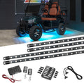 ledglow 4pc million color led golf cart underglow, main product view