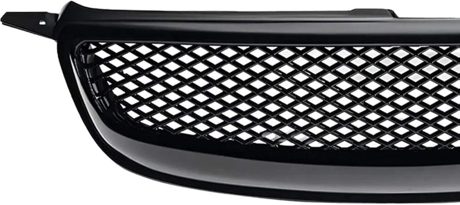 Front Grille Compatible with 2003-2008 Toyota Corolla CE LE S XRS Hood Mesh Grille ABS Plastic Glossy Black