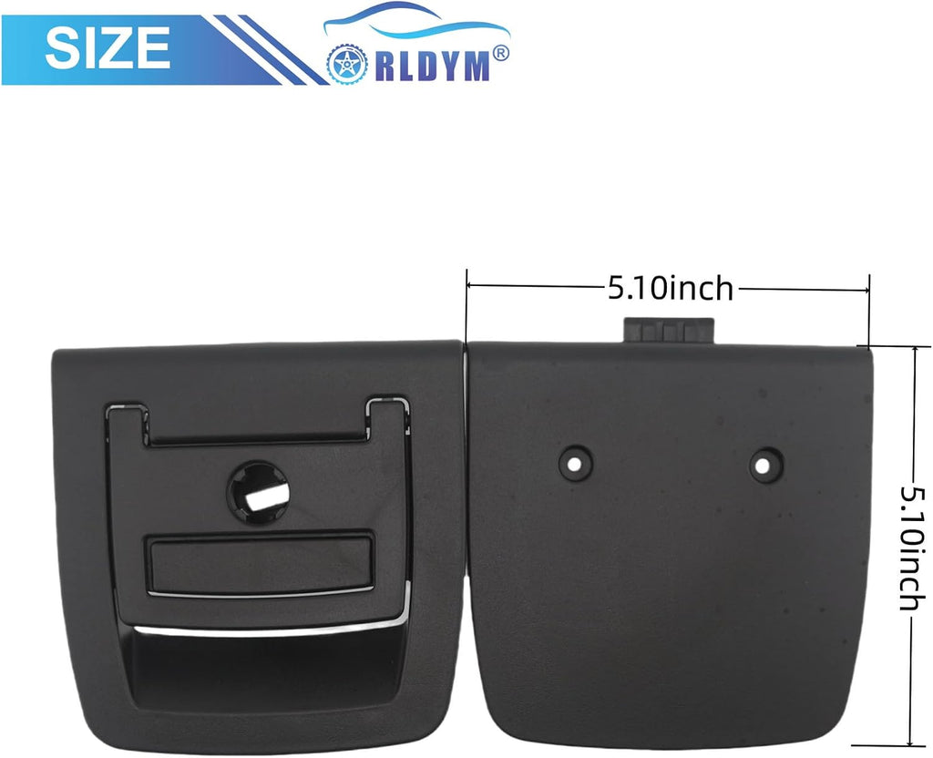 Rear Trunk Floor Mat Carpet Handle 51479120283 for BMW X5 E70 2007-2013, for BMW X6 E71 2008-2014 Replaces# 9120283, 51476958162, 51476980201 (51479120283-Black with Holes)