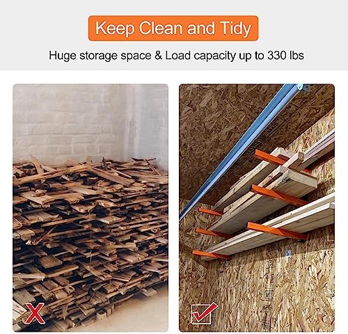 ultrawall wall mount wood organizer and lumber storage, package contents
