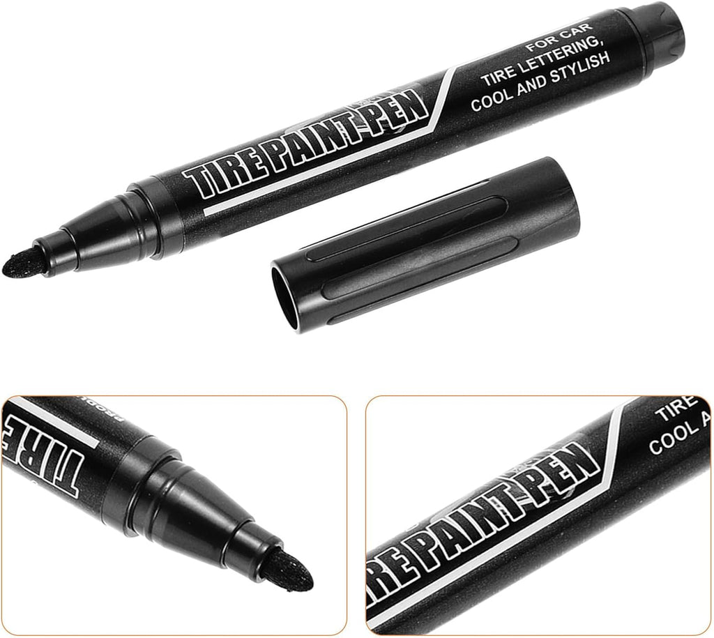 PRETYZOOM 3pcs Tire Marker Pens for Car Tires Waterproof and Wear Resistant Repair Marker Pens Creative Drawing Function Lightweight and Convenient