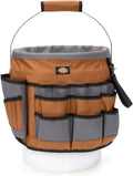 dickies 35-pocket 5-gallon bucket organizer with drill holster, main product view