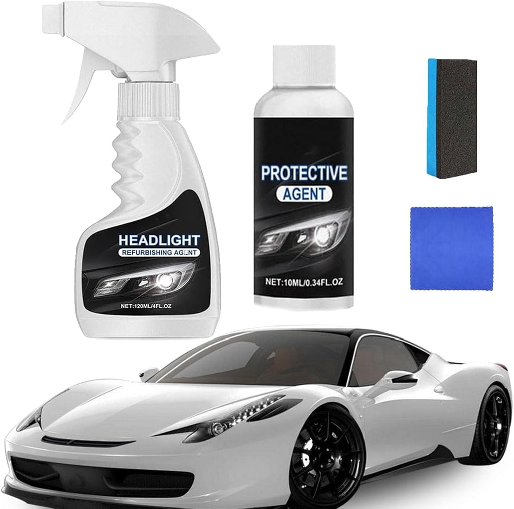 Headlight Cleaner,Headlight Restoration Kit, Automotive Headlamp Restoration Fluid Kit, Multifunctional Headlights Cleaner, Suitable for All Vehicles (1PCS)