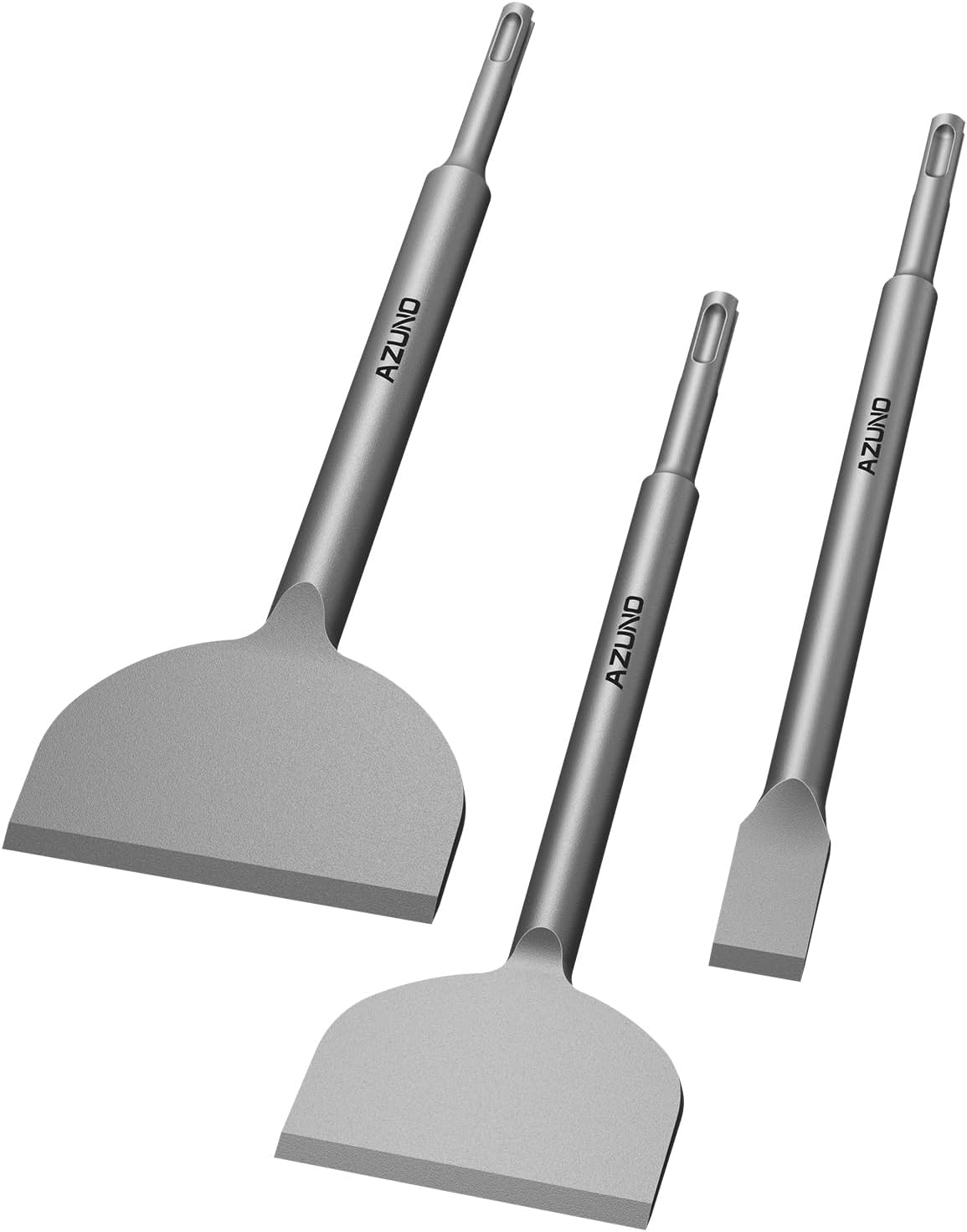 azuno sds plus chisel set, 3pcs tile removal, main product view
