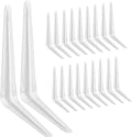 shelf brackets 12 inches white, heavy duty steel, main product view