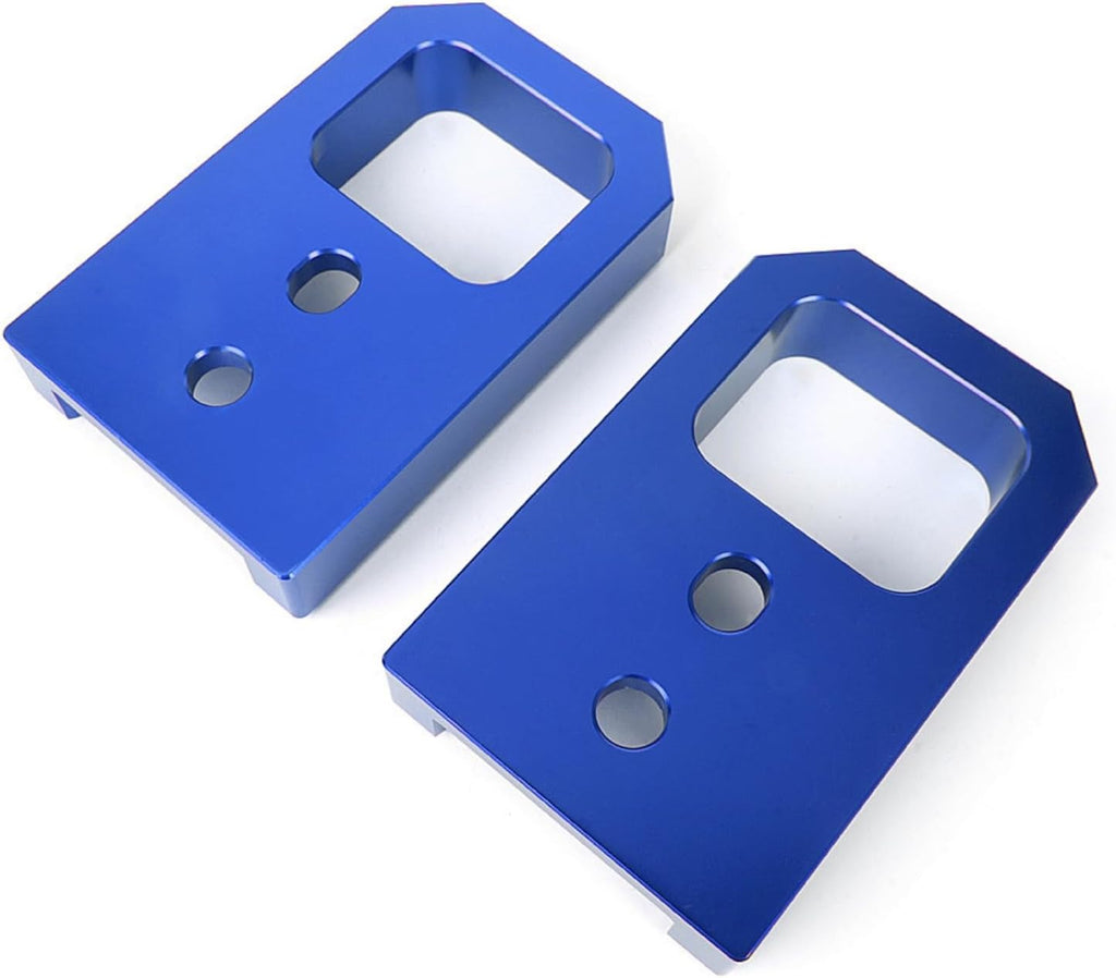 Rectangular Cutout D Loop Bracket High Strength Front Tow Hook Bracket , Blue