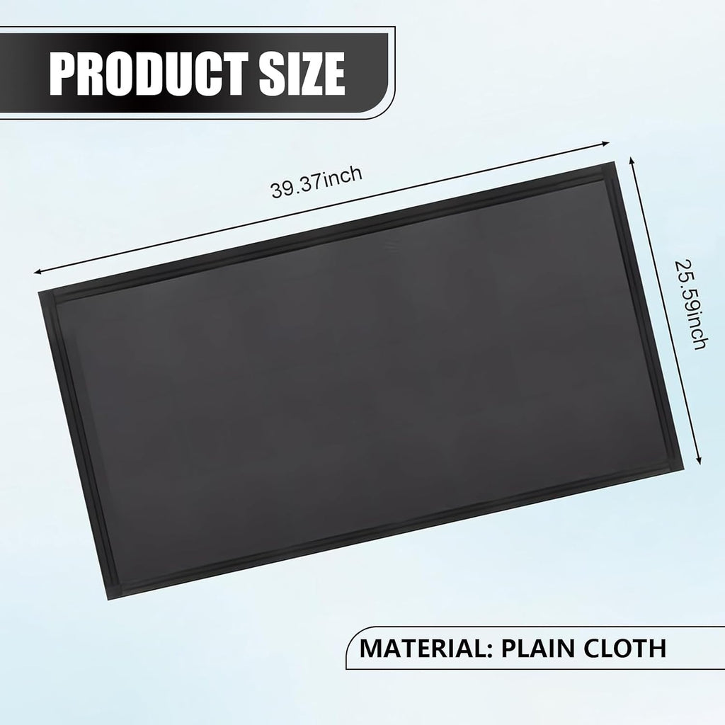 Car Roof Sunroof Sunshade Net, Outdoor Cooling Camping Skylight Ventilation Net, 39.37" x 25.59" Adsorption Sunscreen Heat Insulation Protective Mesh, Universal for Most Vehicles (Black)