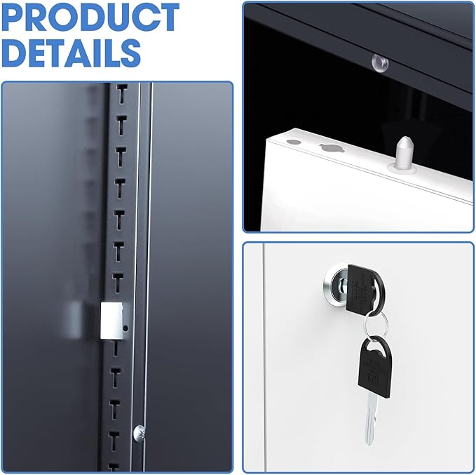 DNA MOTORING 36'' Metal Storage Cabinet, Locking Tool Cabinet - Image 7