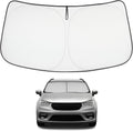 Proadsy 2026 Upgrade Windshield Sun Shade Custom Fit Chrysler Pacifica 2017-2025 2026 4-Layer Foldable Front Sunshade Protector Sun Visor Blocks UV Rays Keep Car Cooler Accessories