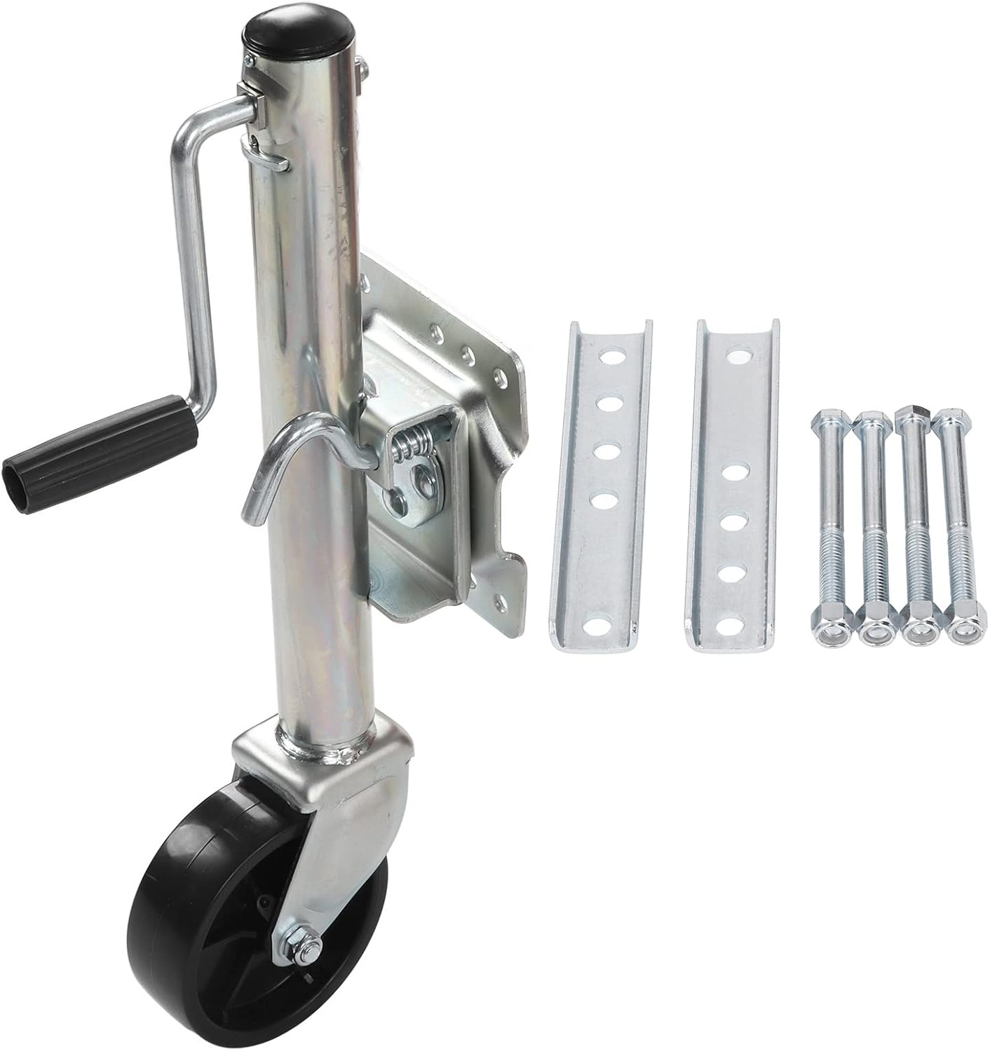 Tbest Duty Fold Up Trailer 1200lbs Trailer Tongue with 6in Wheel for RV JackFold Up is Galvanized Made of Rubber and Rustproof Height Lower Manufacturing Approx. Using.