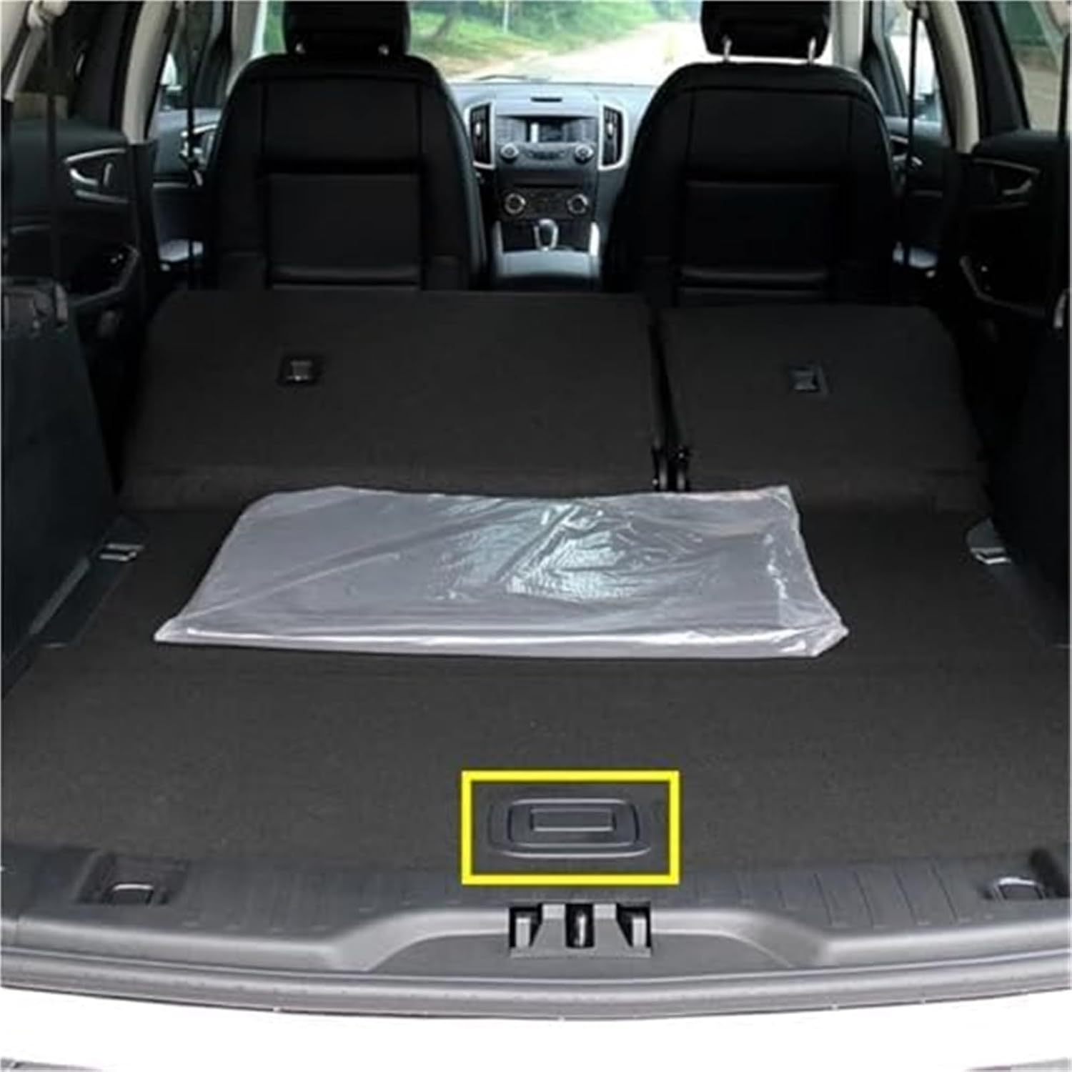 Car Rear Floor Cushion Cover Tail Trunk Plate Mat Handle Compatible with Lincoln for Continental 2015-2020 Mkx 2020-2022 for Aviator 2020