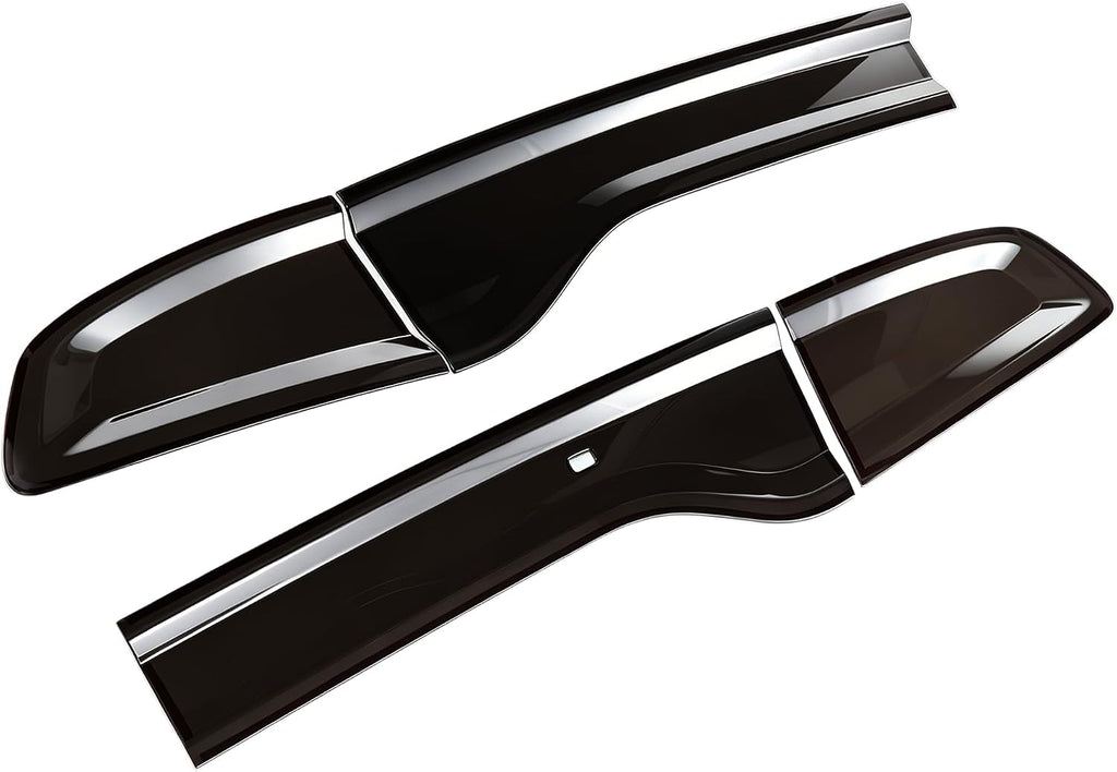 Taillight Protector Covers Compatible with Dodge Charger 2015-2024, ABS Smoked Black Tail Light Lamp Covers Protective Bezels, Custom-Fit Rear Taillight Shell Accessories (4PCS)