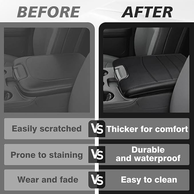 Muslogy Center Console Armrest Cover Compatible - Image 7