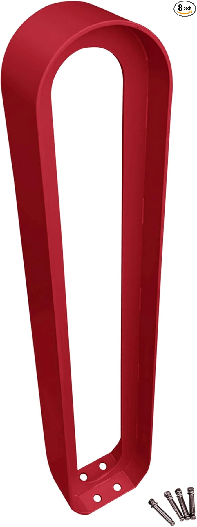 Sandbaggy Modern Commercial Bike Rack | 6.5” x 3” x 35” Oval Design | In-Ground by Sandbaggy