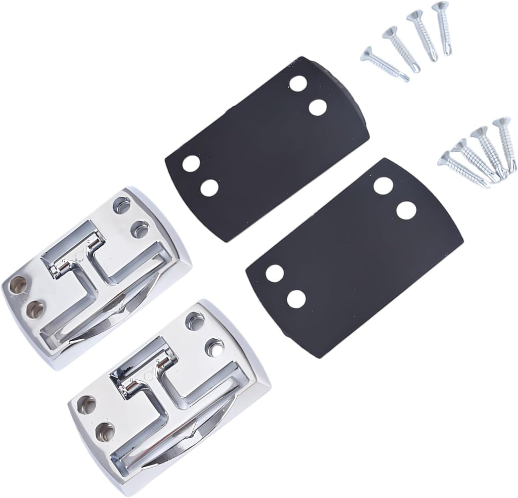 Pack By 2 Heavy Duty Folding Tow Hooks Made By High Strength Alloy for Rust Resistant in Towing Application