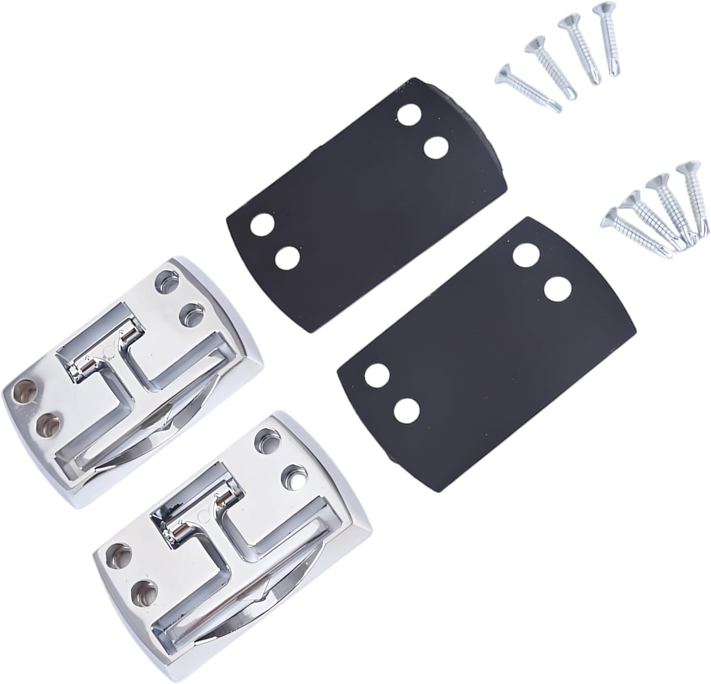 Pack By 2 Heavy Duty Folding Tow Hooks Made By High Strength Alloy for Rust Resistant in Towing Application