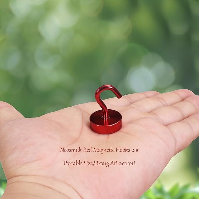 Neosmuk Magnetic Hooks, Cruise Ship Essentials, 40lb+ Heavy Duty Magnetic Hooks - Image 2