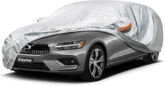 Kayme Car Covers for Automobiles Waterproof All Weather Sun Uv Rain Protection by kayme