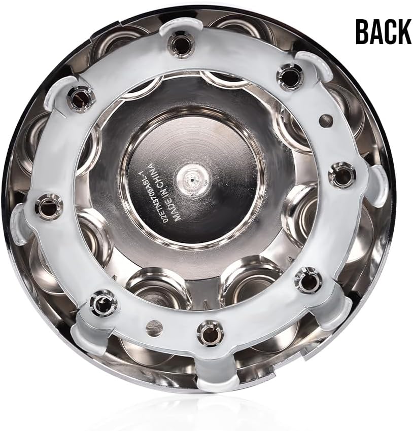 PIT66 4PCS 8 Lug Covers 17" Wheel Center Cap Fit Dodge RAM 1500 2006-2008 | Chrome Hub Caps Fit RAM 2500 2003-2013/ RAM 3500 Truck 2003-2012 52121450AD, 52121450AD.7, OXY18PAKAA