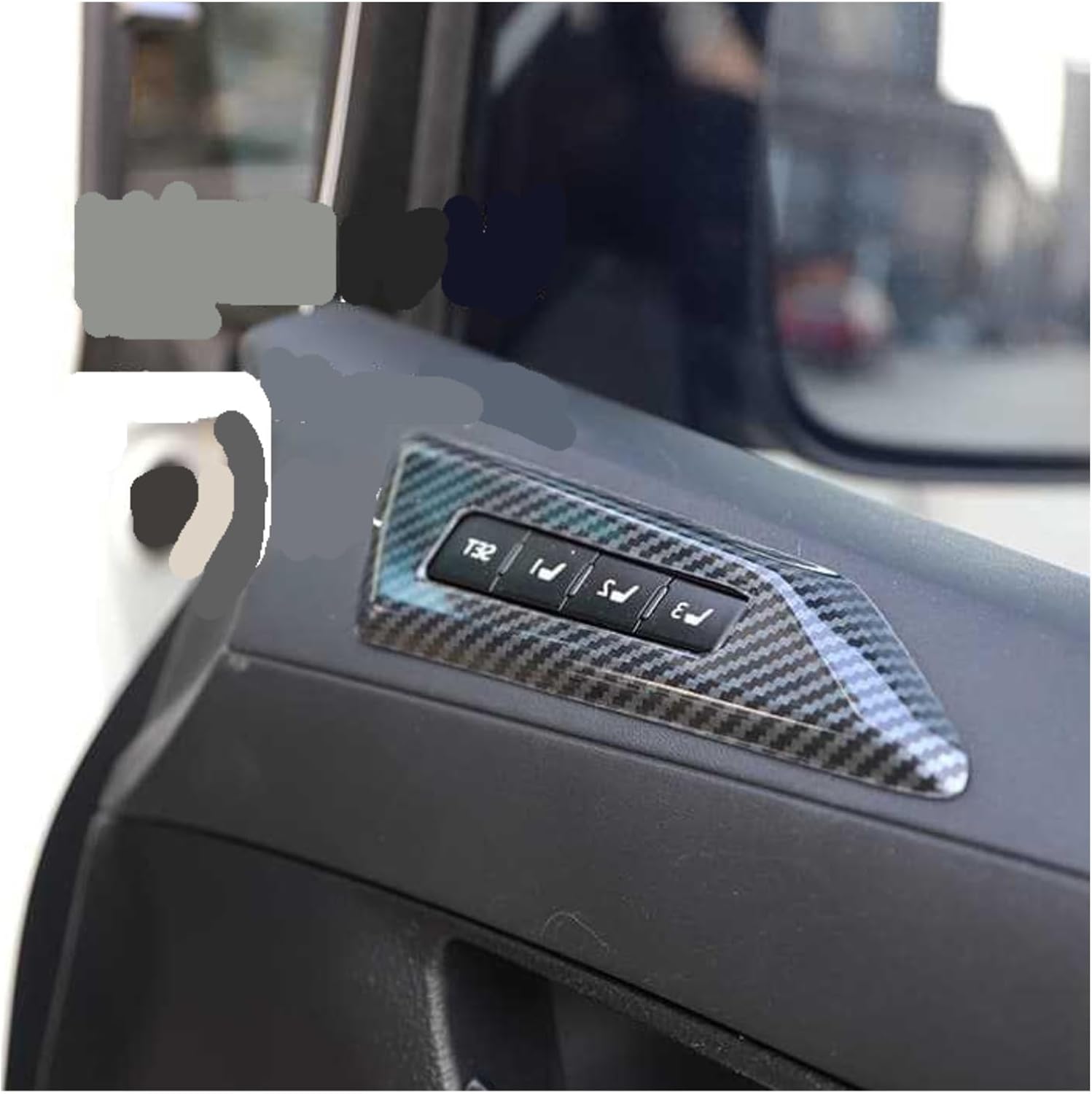 Interior Trim Style Accessories Compatible for Alphard 30 Series Models 2015-2023 Right-Hand Drive Carbon Fiber(Type33 7pcs)