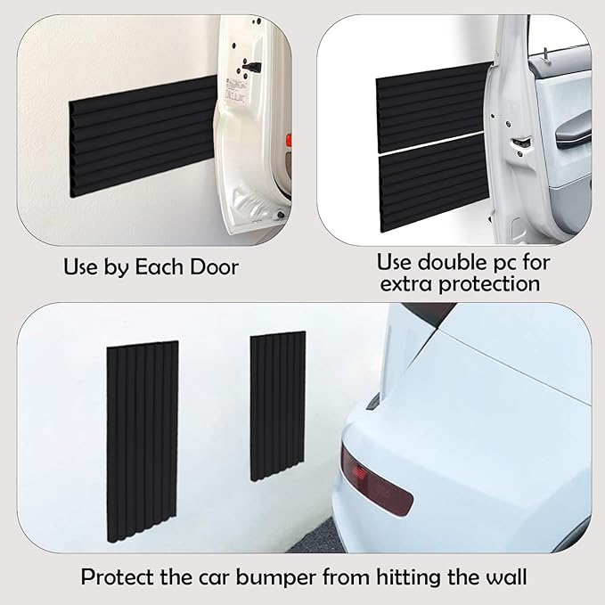 Rubber Bond Garage Wall Protectors - 4in x 12ft Strong Self-Adhesive Rubber - Image 4