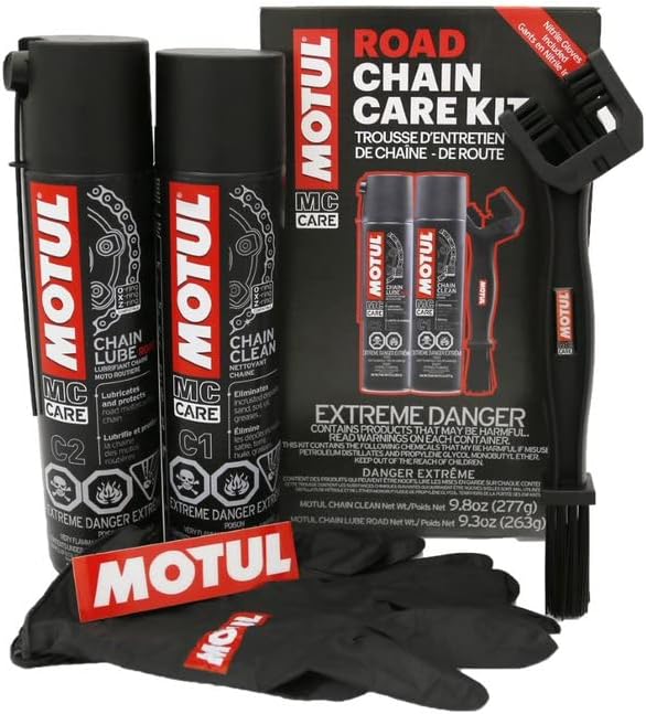 motul c1 chain cleaner and c2 motorcycle chain, main product view