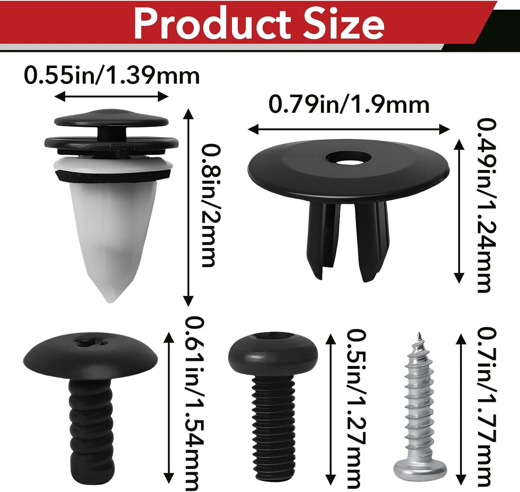51132757697 Hood Scoop Mounting Kit Compatible with MINI Cooper R56 S (2007-2013), R55 Clubman S (2008-2015), R57 R58 R59 S Models