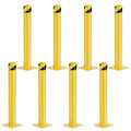 Safety Bollard Post, 36 Inch Height Steel Bollards, 4.5 Inch Diameter Parking by SpecializeinYourNeeds