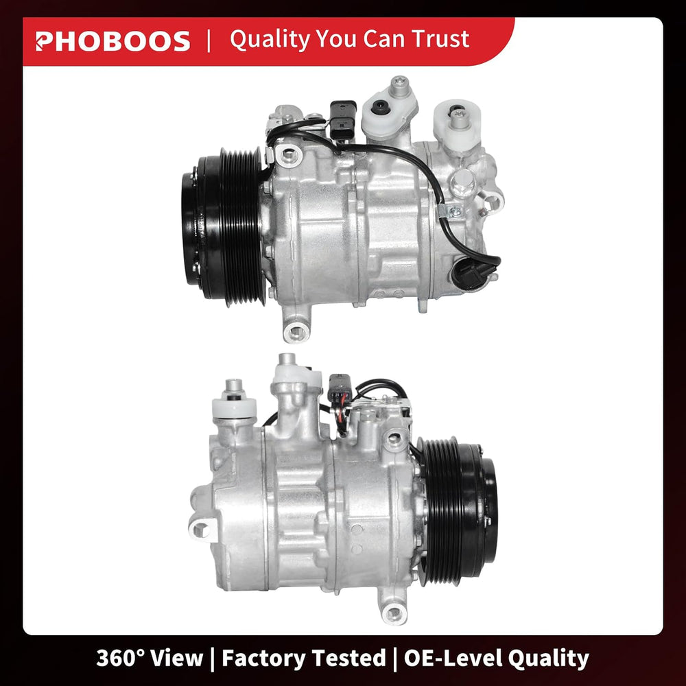 PHOBOOS A/C Compressor with Clutch Compatible with Mercedes-Benz