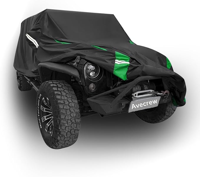 Avecrew for Jeep Wrangler Cover Waterproof 4 Door, All Weather for Jeep Rain - Image 8