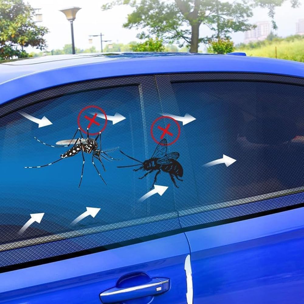 4Pcs Automotive Side Window Screens Mosquito Net for GMC Terrain 2018 2019 2020 2021 2022 2023 2024, Rear Front Door Sunshades Breathable Camping Travel Blocker,SUV