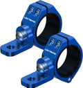 LOKTENWO 2 PCS Thicken Whip Light Mount CNC Aluminum Light Bar Mounts for Off-Road, 360°Adjustable UTV Whip Flag Mounting Roll Bar Clamp Fit 1.5''/1.75''/1.85''/2''/2.1'' Roll Cage