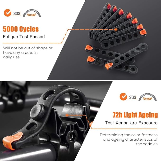 4 Bike Rack Bicycle Carrier Racks Hitch Mount Double Foldable Rack - Image 5